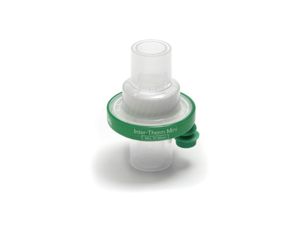 Paediatric HMEF 1331000S Equivalent alternative to 1831000 clear therm mini ,Inter-Therm™ Mini paediatric HMEF with luer port - Sterile Each