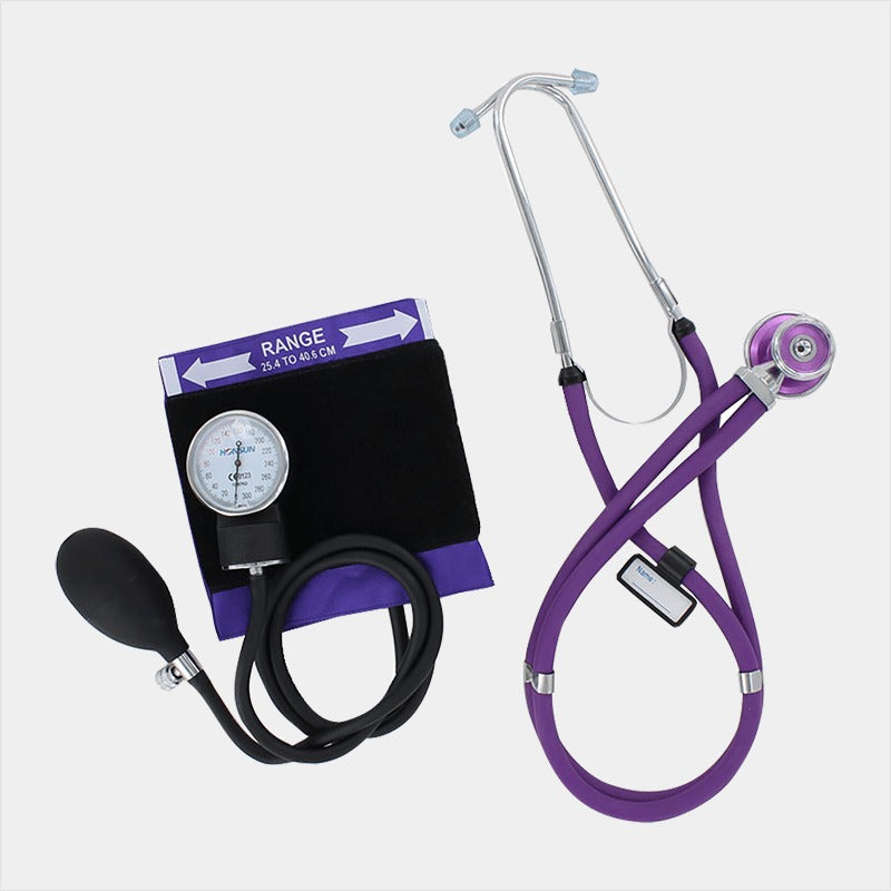 Emerald Sphygmomanometer & Sprague Stethoscope Set (Purple)