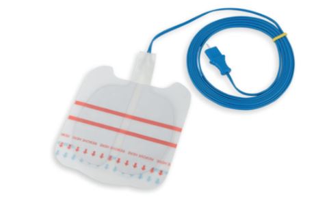 Diathermy Split Plate Lead attached with V/Lab Pin connector Box of 50