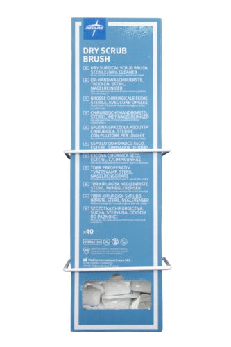 DRY SCRUB BRUSH - STERILE BOX OF 40