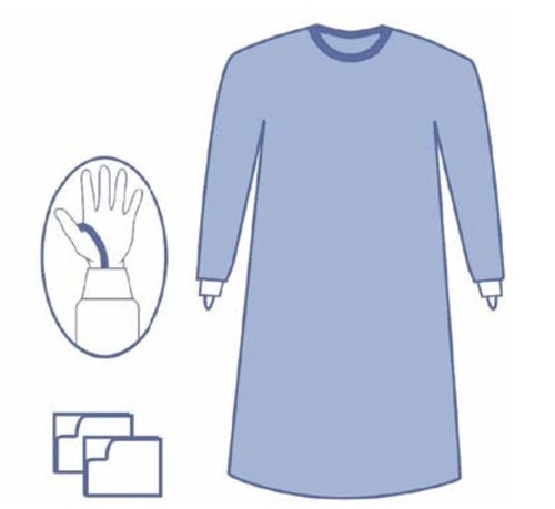 SURGICAL GOWN STANDARD XL 130CM BOX OF 36