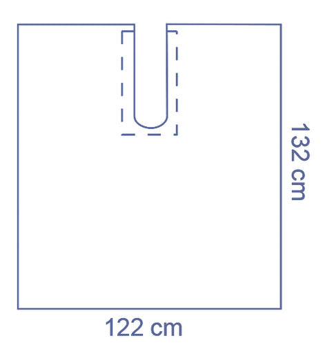 DRAPE ADHESIVE SPLIT SHEET 122 X 132CM BOX OF 40