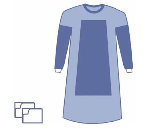 SURGICAL GOWNS REINFORCED XLARGE LONG 150CM BOX OF 24