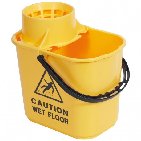 Professional Bucket and Wringer 15 Litre Yellow