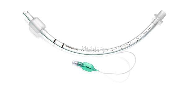 ET Tubes, Cuffed, size 8.0, cuffed high volume low pressure cuffed endotracheal tube, box 10, ID 8.0 mm-Medistock Medical Supplies