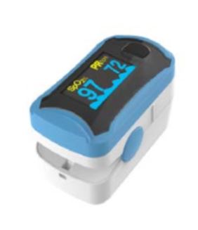 Finger Tip pulse oximeter with case, adult and paediatric, dual colour led screen displays spo2 pulse rate pulse bar etc, comes with batteries aaa type, each, LAST FEW LEFT