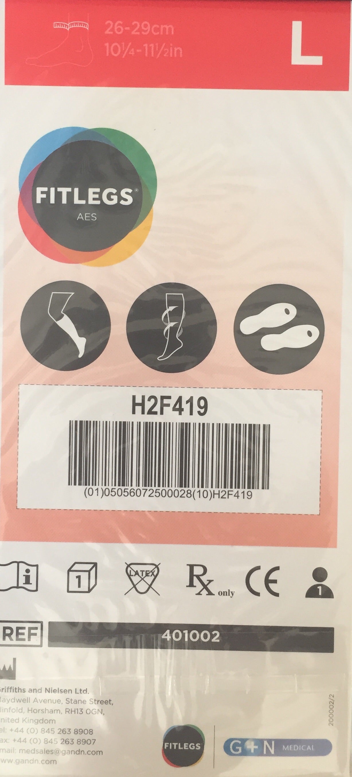 6 Pack Deal, DVT Deep Vein Thrombosis stocking flight socks size large, medical grade 1 quality brand AES Fit legs , Compression Garments Anti Embolism Stockings, Calf Blood Clot Prevention, below knee length, open toe, 6 pairs in sealed pack