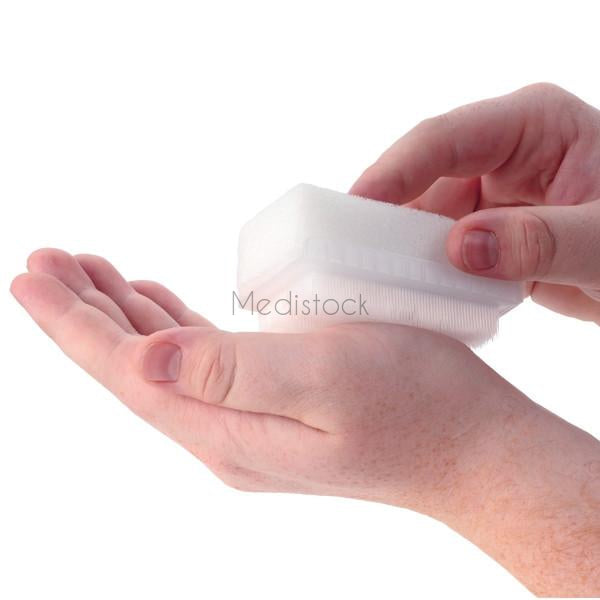 Scrub Brush Chlorohexidine impregnated, surgical, Pink, 25 Box-Medistock Medical Supplies