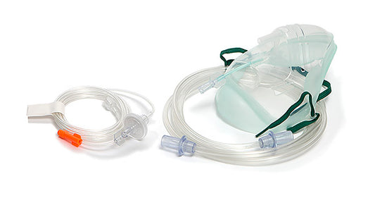 Adult, mask with CO2 monitoring line for Microstream® capnography, filter and tube, 2.1m Each