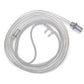 Adult, Satin nasal cannula with curved prongs and tube, 1.8m Box of 50