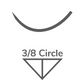 Vicryl Rapide™ Reverse Cutting Needles PS–2 | 19 mm | 3/8 Circle | 3–0 | 75 cm | Undyed Pack: 1 x 12 Sutures