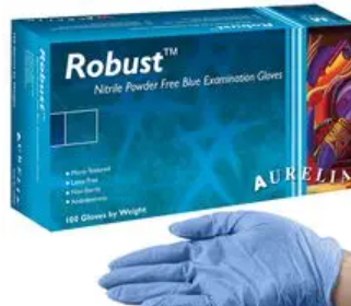 Glove Nitrile Blue (Large) Box of 100