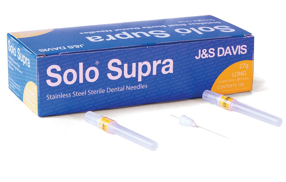 Solo Dental Needle Plastic Threaded Hub 27g X 35mm [Pack of 100]