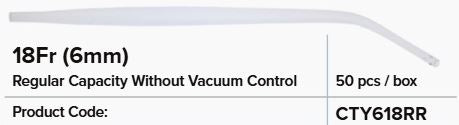 Suction Tube, Yankauer Regular Capacity. Rigid No Vacuum control Box 50