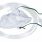 Mask, Oxygen Mask, Hudson Mask Adult with 2.1m tubing, each, medium concentration disosable-Medistock Medical Supplies