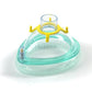 Anaesthetic face mask with valve in cuff
