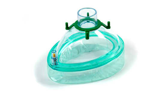 Mask Anaesthetic Face Mask, with valve to inflate or deflate cuff, Size 4 Green Colour Code Size Medium Adult vanilla scent  BOX OF 40, 1124000 FDD1037