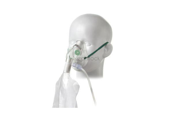 Mask High Concentration non rebreathing paediatric size, 1 single unit each-Medistock Medical Supplies