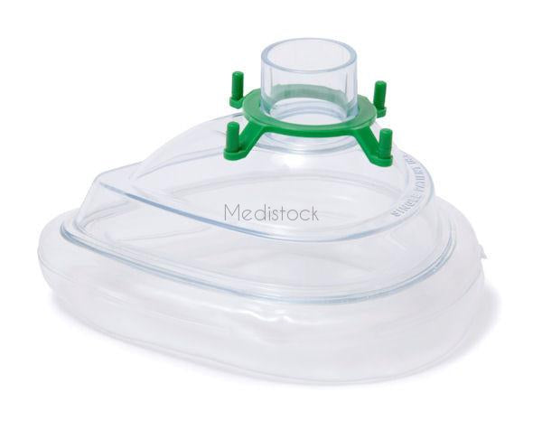 Mask Anaesthetic Face Mask, Size 4: Medium Adult (with Green hook ring) 40 Box-Medistock Medical Supplies