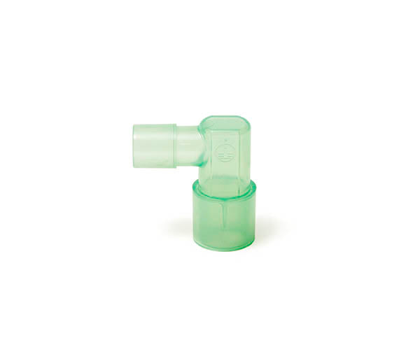 Fixed elbow, connection sizes  15M-22M/15F, for hospital anaesthetic circuits etc, each single unit
