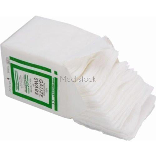 Gauze Swabs BPC 16ply 10x10cm (Box of 100)-Medistock Medical Supplies