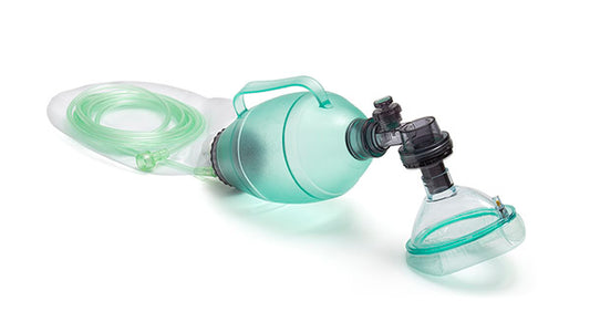 Intersurgical Adult, BVM Bag Valve Mask, Ambu Bag resuscitation system, 1.0 litre bag, with pressure relief valve