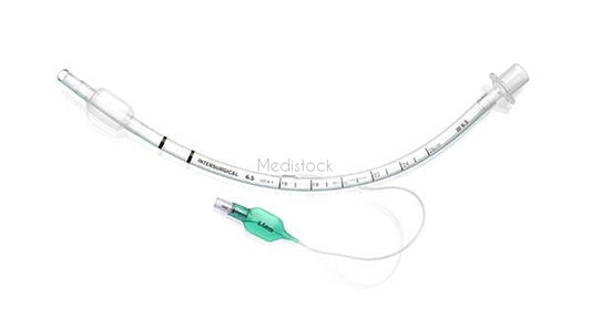 ET Tubes, Cuffed, size 6.5, cuffed high volume low pressure cuffed endotracheal tube, box 10, ID 6.5mm-Medistock Medical Supplies
