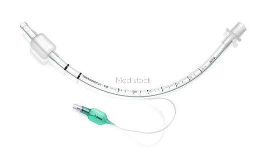 ET Tubes, Cuffed, size 7.0, cuffed high volume low pressure cuffed endotracheal tube, box 10, ID 7.0 mm,-Medistock Medical Supplies