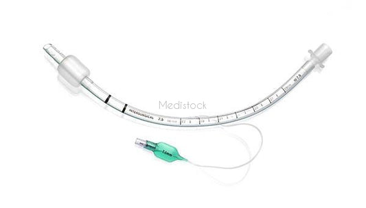ET Tubes, Cuffed, size 7.5, cuffed high volume low pressure cuffed endotracheal tube, box 10, ID 7.5mm-Medistock Medical Supplies