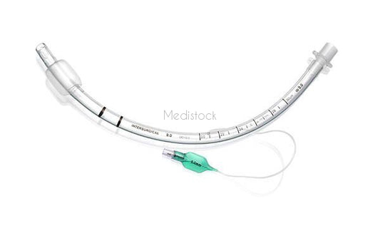 ET Tubes, Cuffed, size 9.0, cuffed high volume low pressure cuffed endotracheal tube, box 10, ID 9.0mm-Medistock Medical Supplies