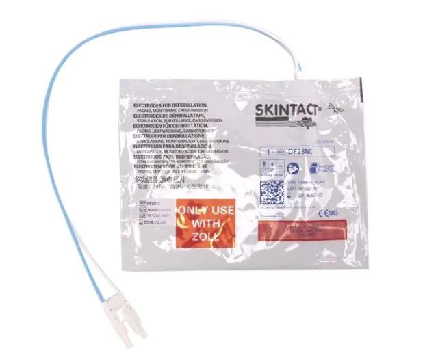 Defibrillator Pads Adult (Skintact) ZOLL Adult Defibrillation Electrodes – M, E & R Series (cable connect) (Box 10)