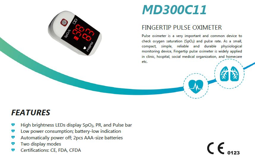 Finger Tip pulse oximeter, FPO adult and paediatric, colour led screen display spo2  pulse rate pulse bar etc, comes with batteries aaa type, each, CE FDA LAST FEW LEFT