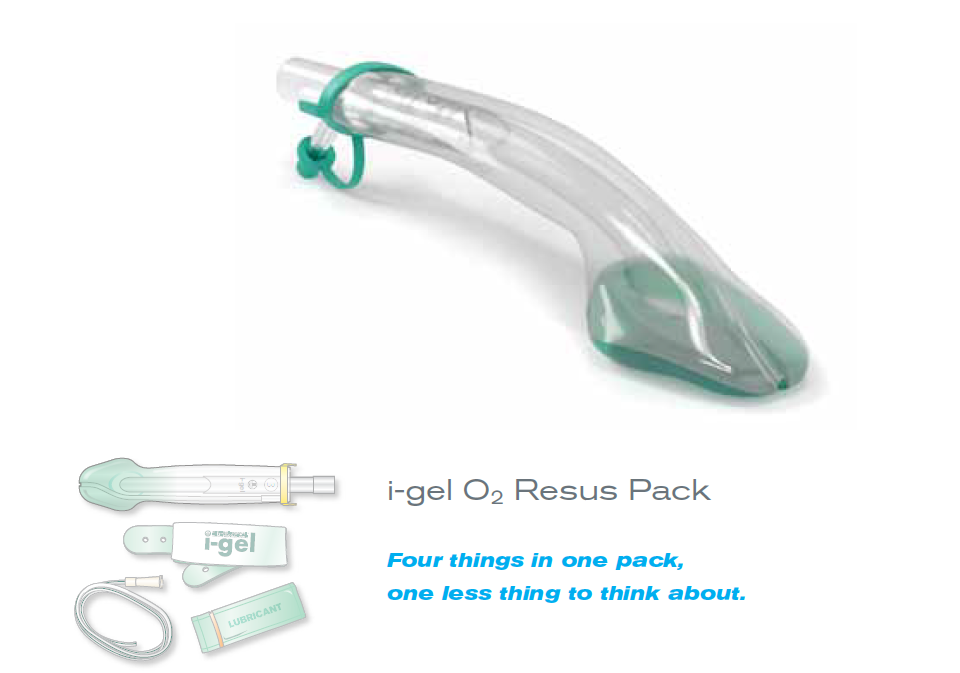 I Gel Resus Pack Size 4 each (harness, suction tube, lube etc) single unit, nhs code FDD2841