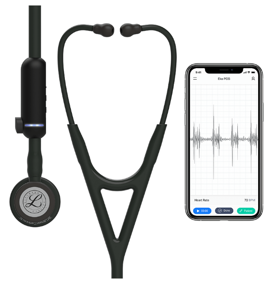 Stethoscope, Quality 3M™ Littmann® The New Electronic Digital Core Model 8490 black boxed