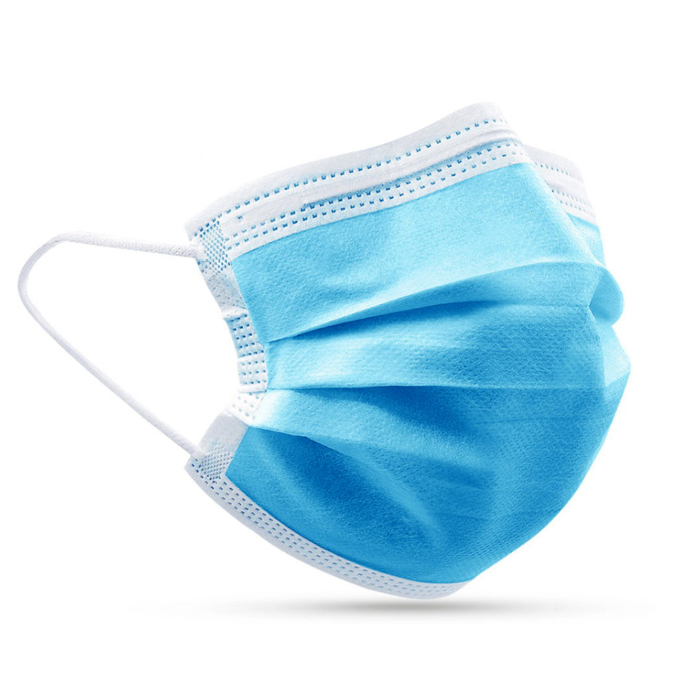 PPE face mask, 3 layer 3 ply Quality Protective Face Mask, ear loop box of 50, effective bacteria and virus filtration