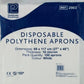 Premier Healthcare Disposable Aprons White Polythene, Size: 27" x 46", 69 x 117 cm 80g 16 micron thickness, approximately 100 Pack CE marked quality - Medistock Medical Supplies