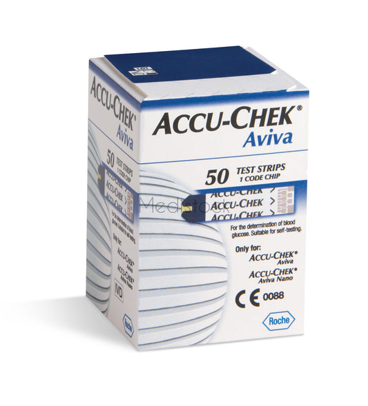ACCU-CHEK Aviva Test Strips, 50 Box-Medistock Medical Supplies