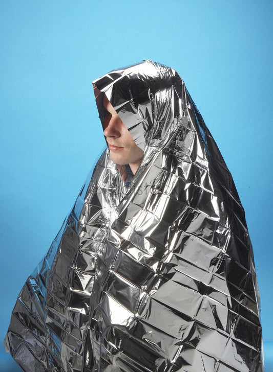 Blanket, Thermal Space Foil Emergency First Aid Blanket, Adult ,each-Medistock Medical Supplies