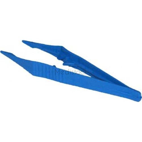Blue Plastic Disposable Forceps, 100 Box-Medistock Medical Supplies