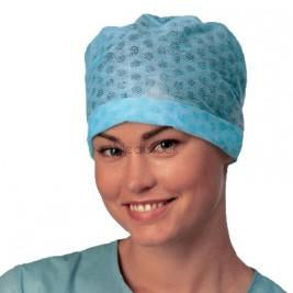 Cap, Hat, Nurses Theatres Surgical etc, Blue Elastic, 120 Box-Medistock Medical Supplies