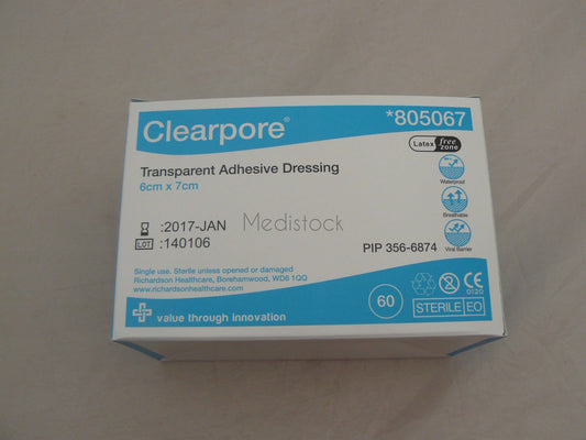 Clearpore Tegaderm Equivalent Substitute Surgical Dressing Plus Pad, 6 x 7cm. 50 Box,-Medistock Medical Supplies