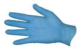Gloves, Blue Nitrile Medical Gloves Powder Free, Size Large, 200 Box, disposable single use and all sizes available-Medistock Medical Supplies