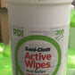 PDI Sani Cloth Disinfectant Wipe.  Active Detergent, Bactericidal, Multi Surface. Tub 200