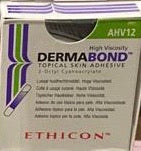 Dermabond Ethicon High Viscosity topical skin adhesive  box of 12