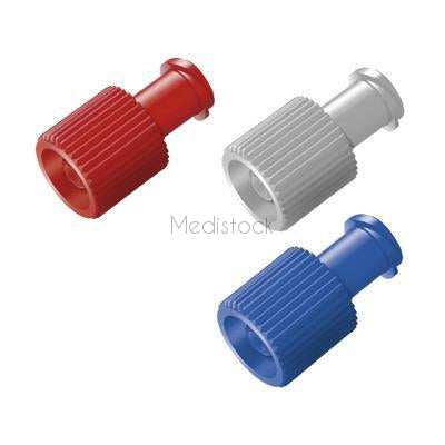 Luer Lock Plug, M/F, Red, 100 Box-Medistock Medical Supplies