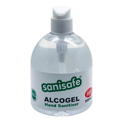 Hand Sanitiser 500ml x FIVE PACK Alcohol 70% Gel Fast Acting Bottle with Pump