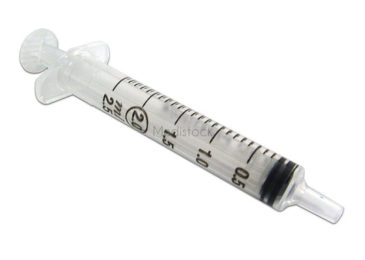 Syringe Hypodermic 2ml Luer Slip, Sterile, Disposable, box of 100 (Medicina or Terumo),-Medistock Medical Supplies