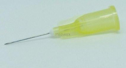 Needle 30g x 0.5", Clear Yellow, Hypodermic Needle, Botox Suitable, Only Quality Brands Terumo or BD Supplied, 100 Box-Medistock Medical Supplies