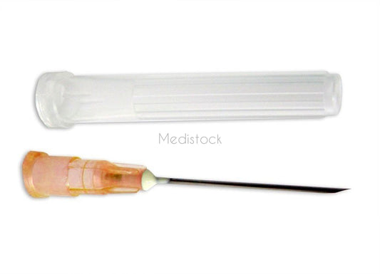 Needle 25g x 1", Orange, Hypodermic Needle Terumo Brand, 100 Box-Medistock Medical Supplies