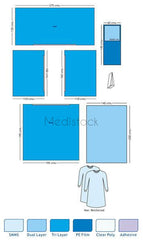 Drape Pack Universal Sterile Box of 14
